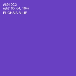 #6940C2 - Fuchsia Blue Color Image